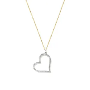 Diamond Open Heart Necklace
