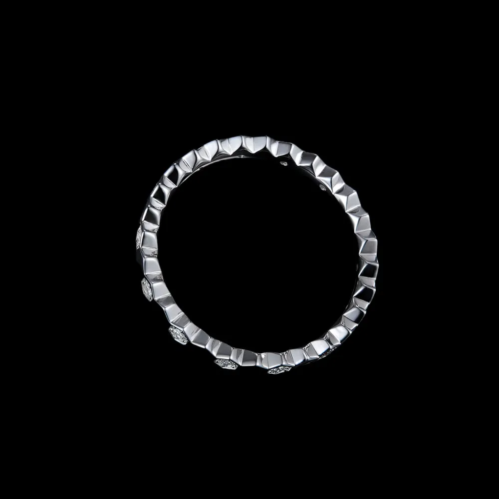 Diamond Paved Wedding Band