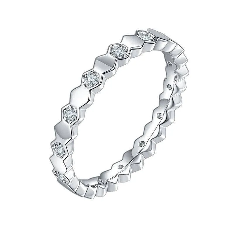 Diamond Paved Wedding Band