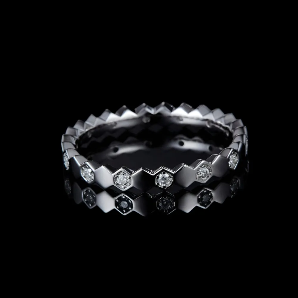 Diamond Paved Wedding Band