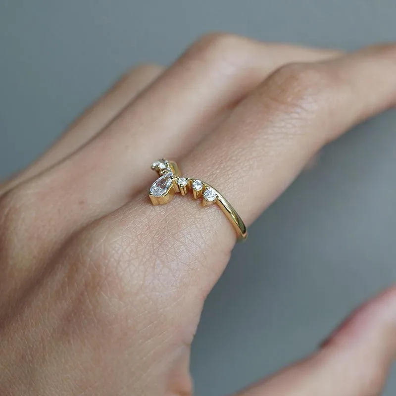 Diana Dainty Ring in 14K and 18K Gold