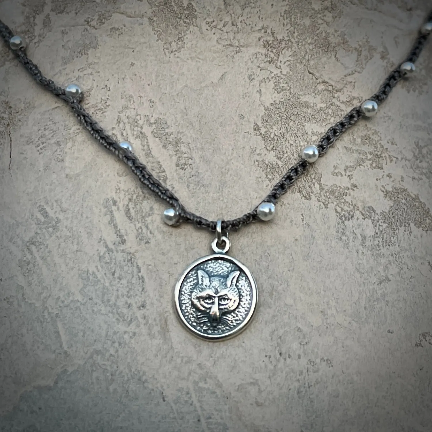 Diminutive Fox Mask Necklace