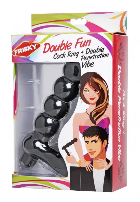 Double Fun  Ring With Double  Penetration Vibe