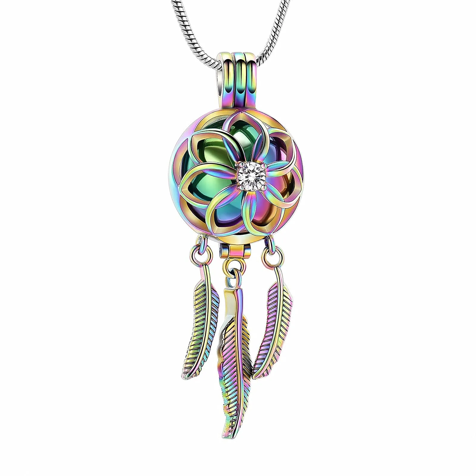 Dream Catcher Cremation Necklace