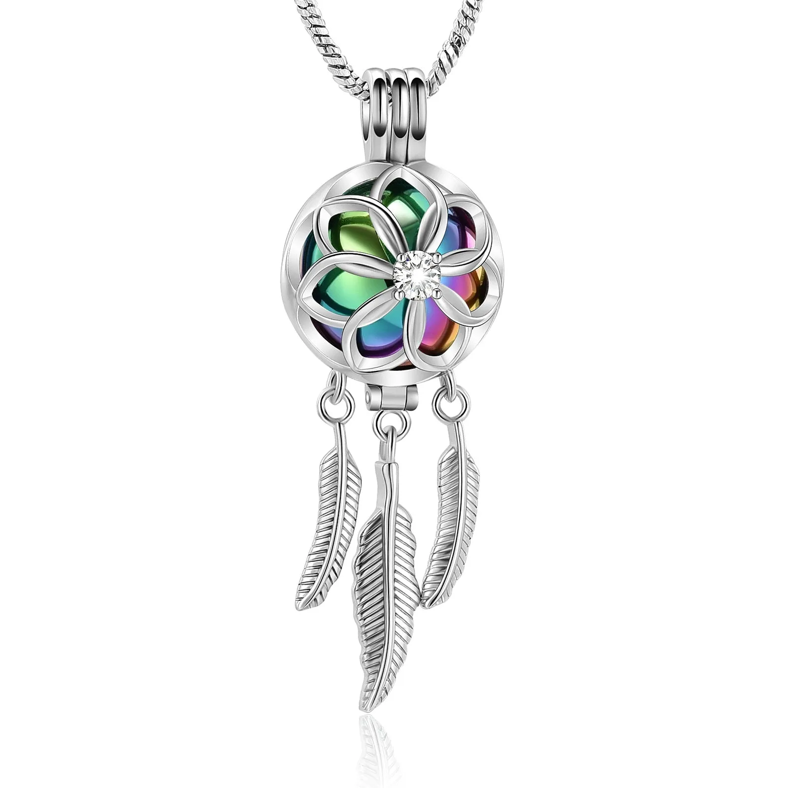 Dream Catcher Cremation Necklace
