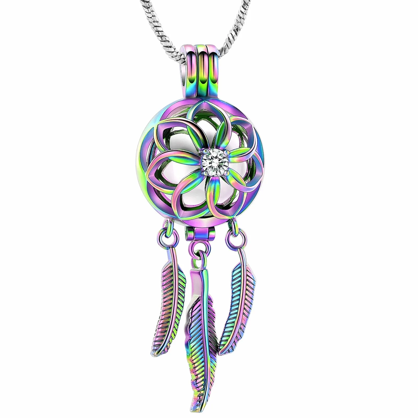 Dream Catcher Cremation Necklace