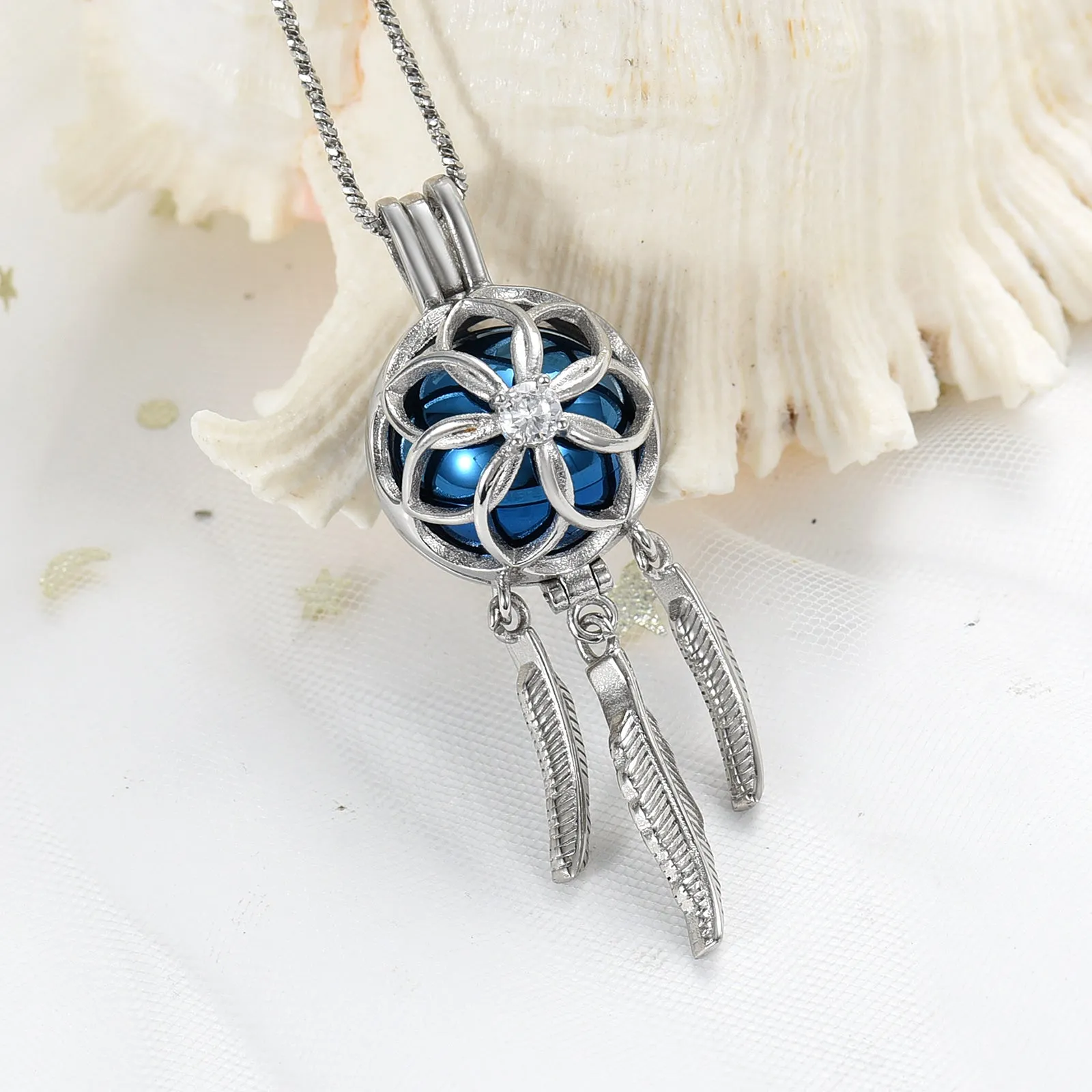 Dream Catcher Cremation Necklace