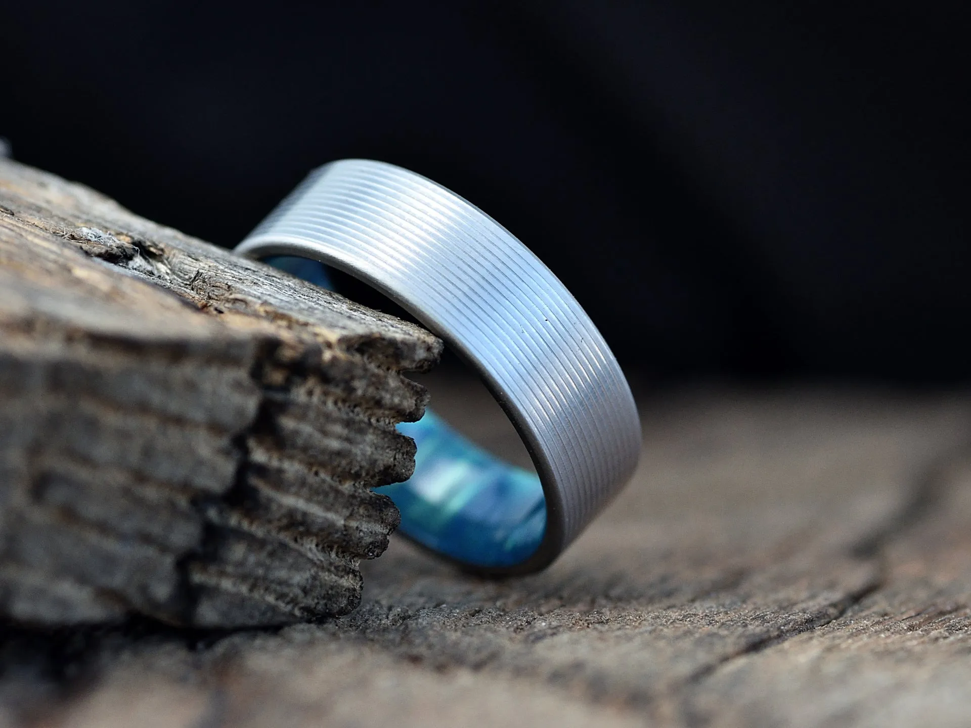 Duality (Aurora) - Men's Titanium Wedding Band