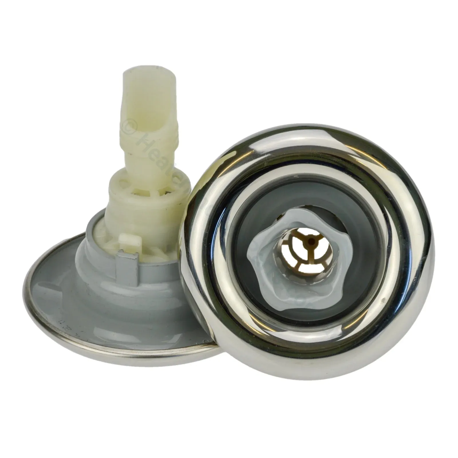 Edgetec Excess Spa Pool Jet - Directional - Stainless Grey - 84mm