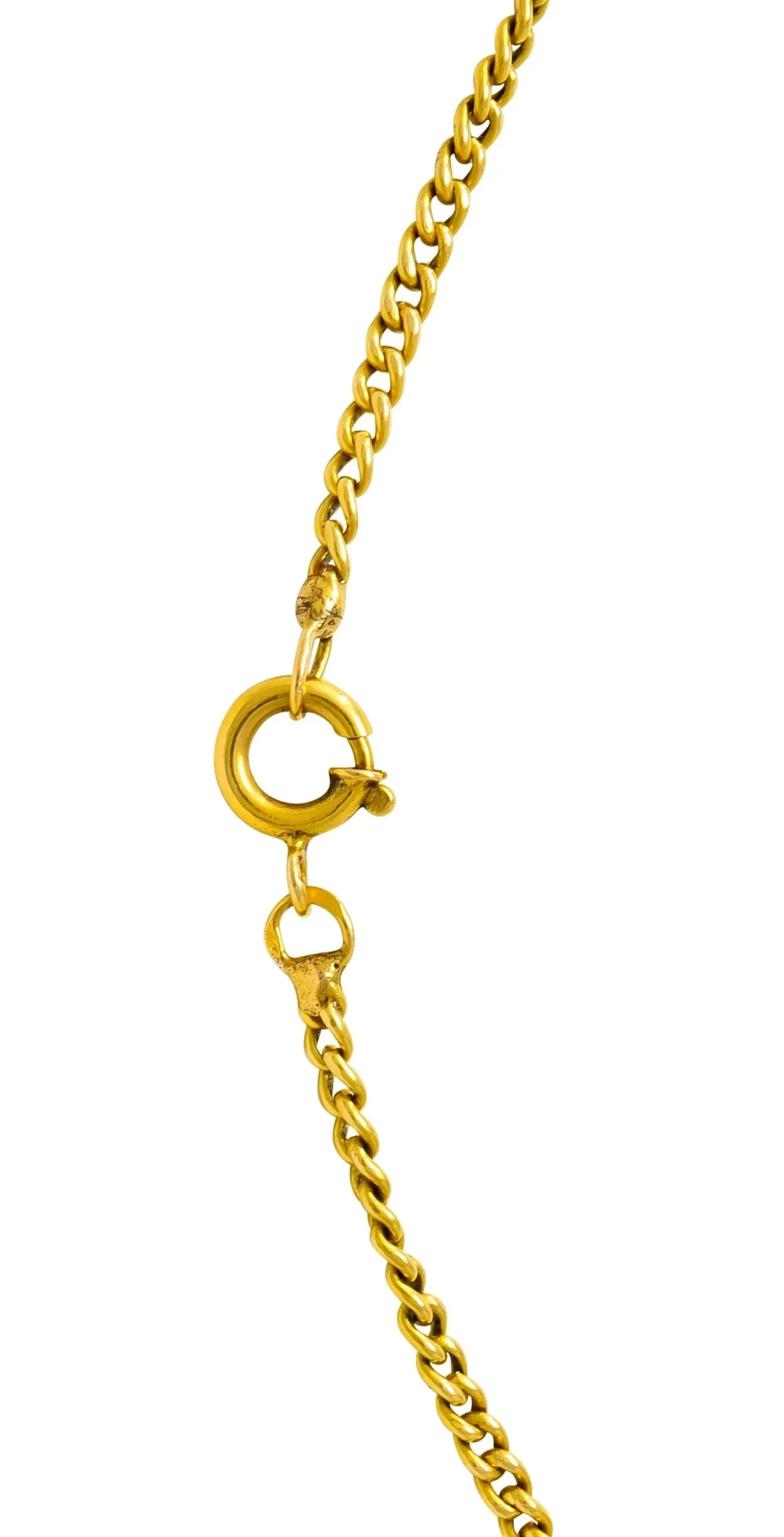 Edwardian Coral Diamond Platinum Gold Drop Pendant Necklace Circa 1940s