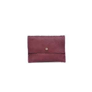 Elle Lizard Burgundy Wallet