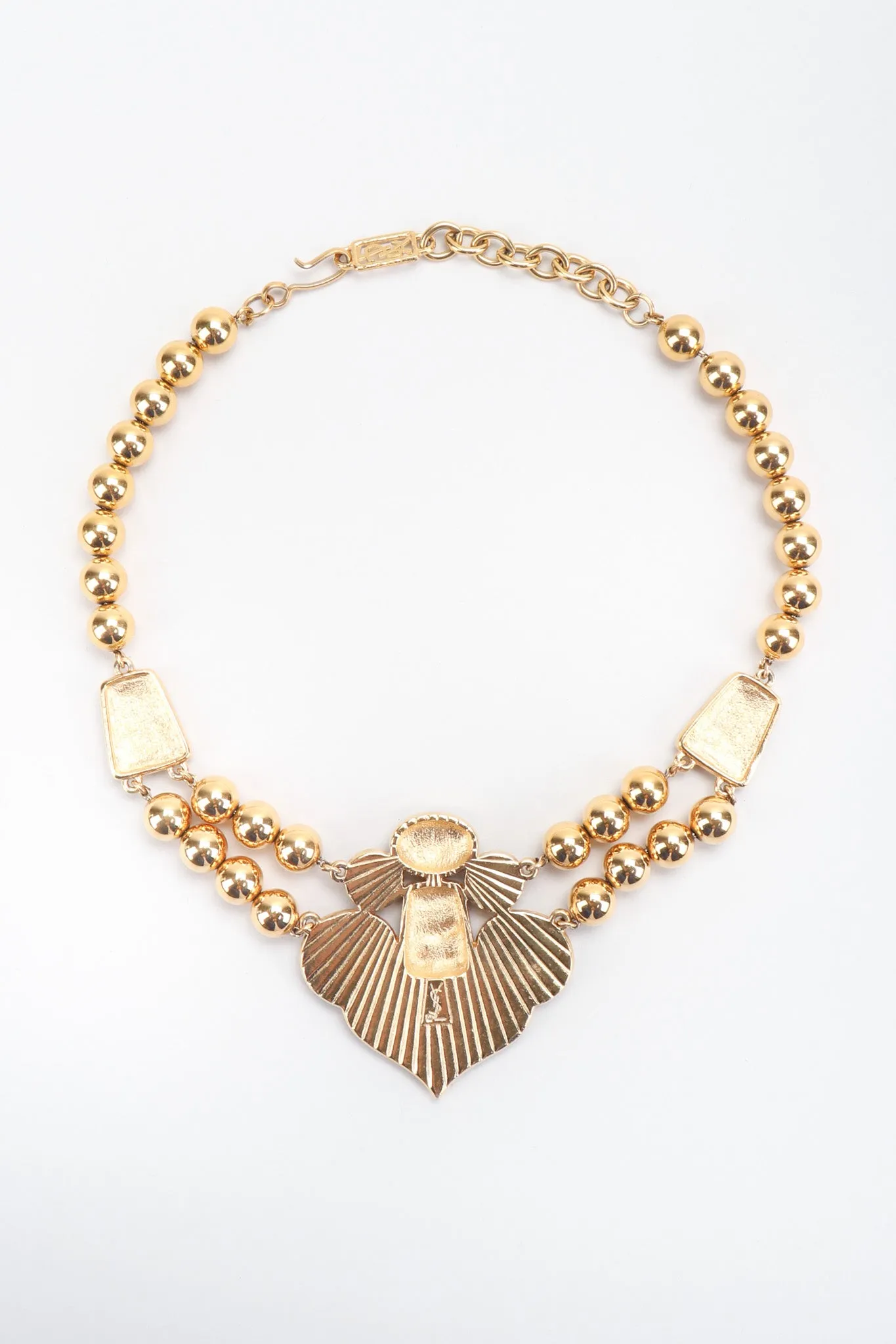 Enamel Arabesque Necklace and Earring Set