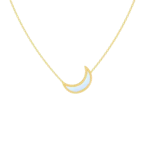Enamel Moon Necklace