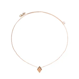 Engraved Diamond Shape Necklace