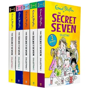Enid Blyton The Secret Seven 15 Story Collection in 5 Books Set (The Secret Seven)