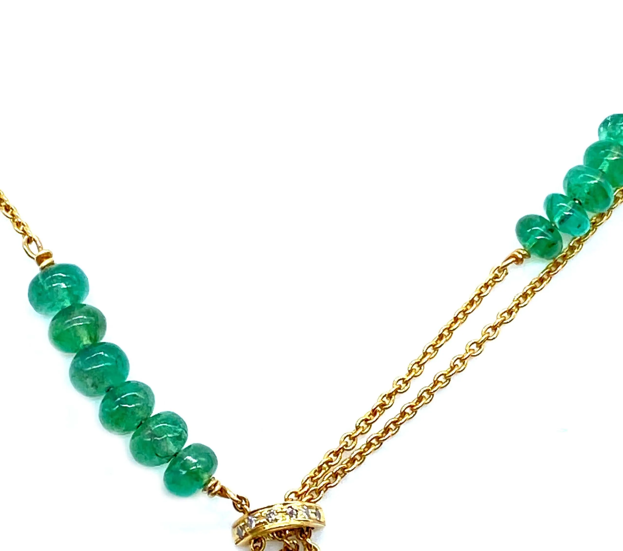 Eternity 20K Emerald Necklace