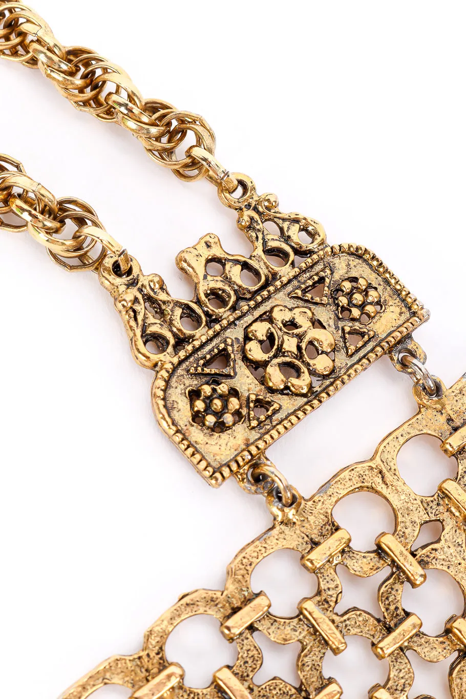 Etruscan Chain Fringe Necklace