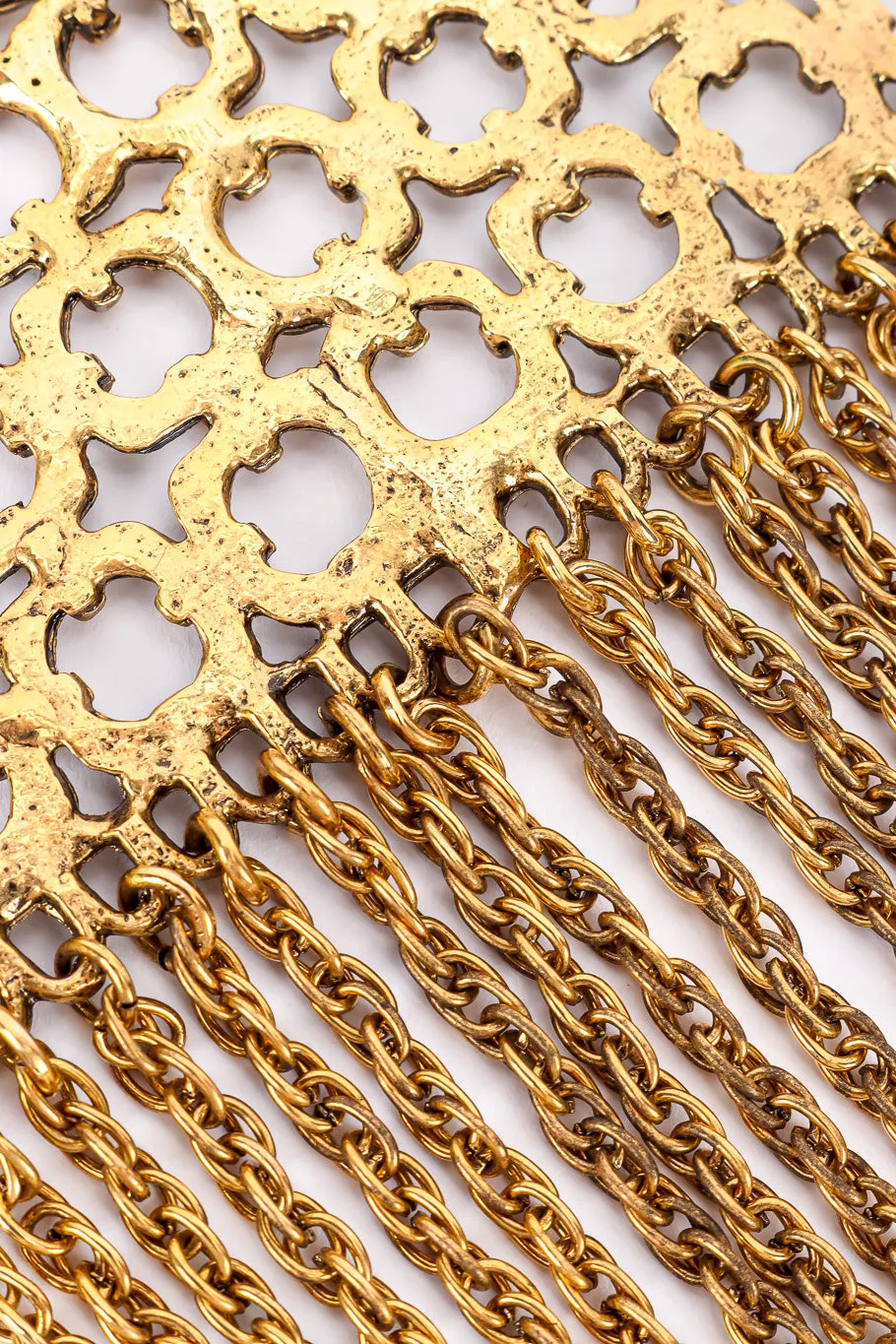 Etruscan Chain Fringe Necklace