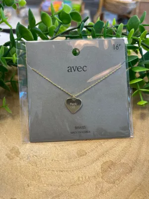 F Off Heart Necklace