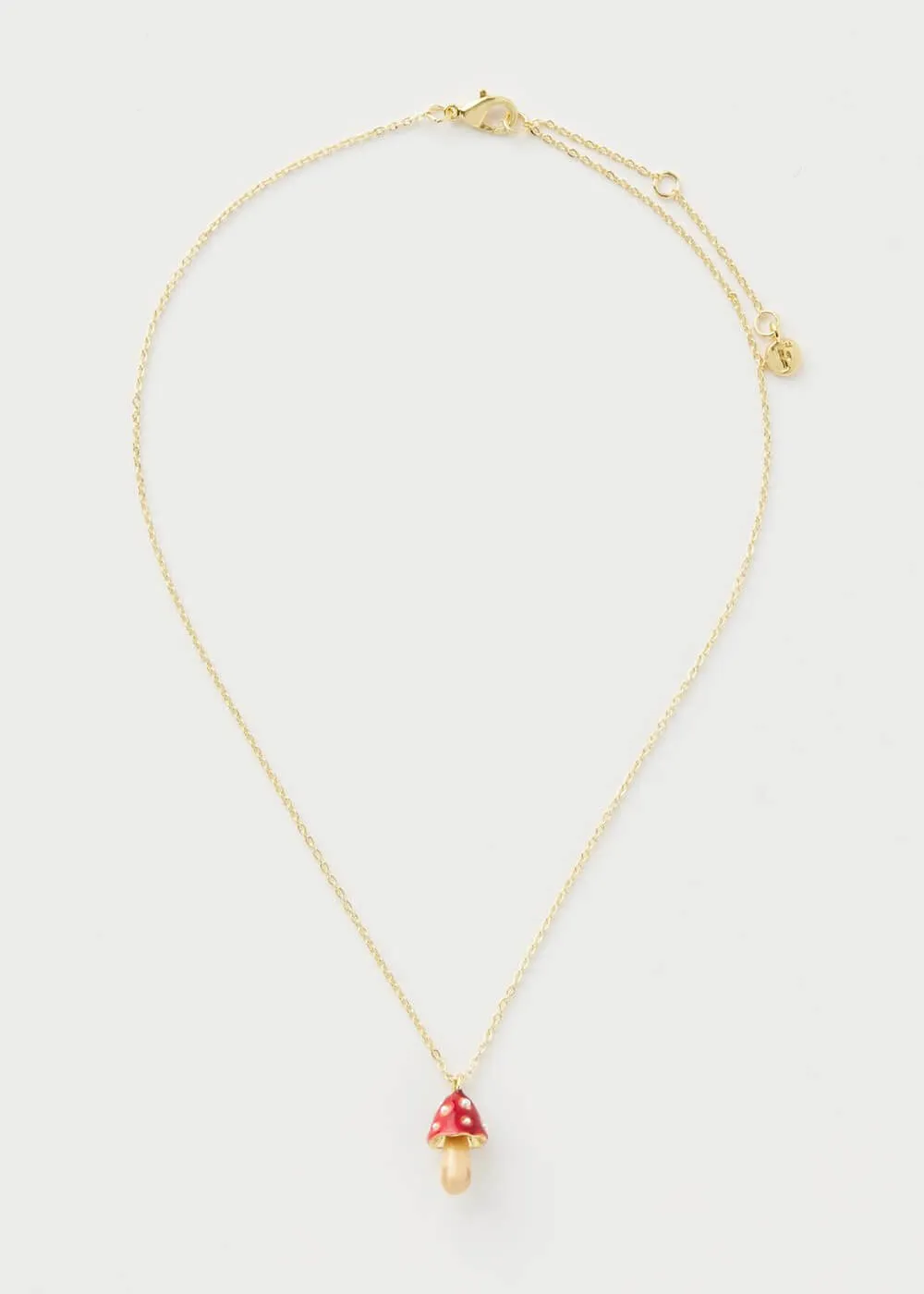 Fable England Mushroom Necklace Red