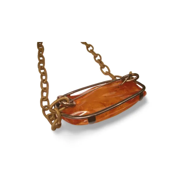 Fabulous Antique Natural Old Baltic Sea Amber Brooch Pin Pendant Necklace