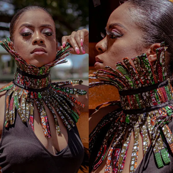 Fancy African  Fabric Choker
