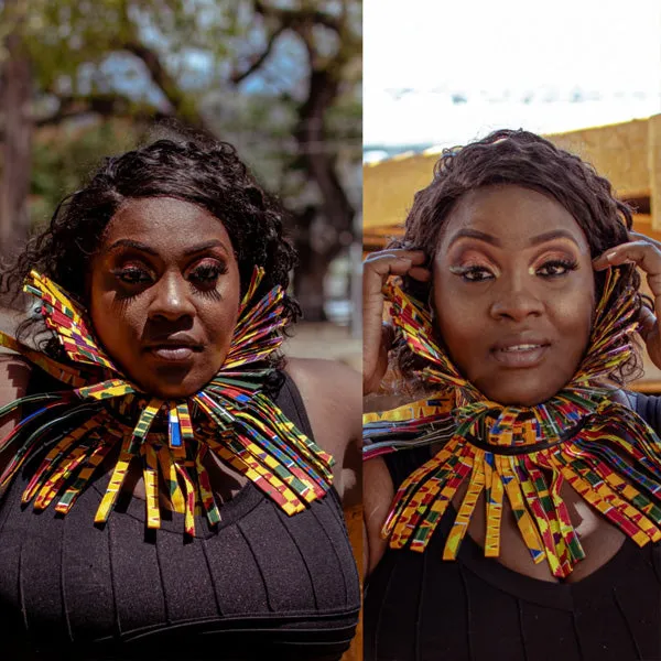 Fancy African  Fabric Choker