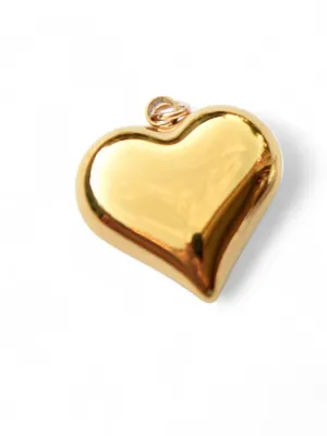Farrah B Puff Heart Charm