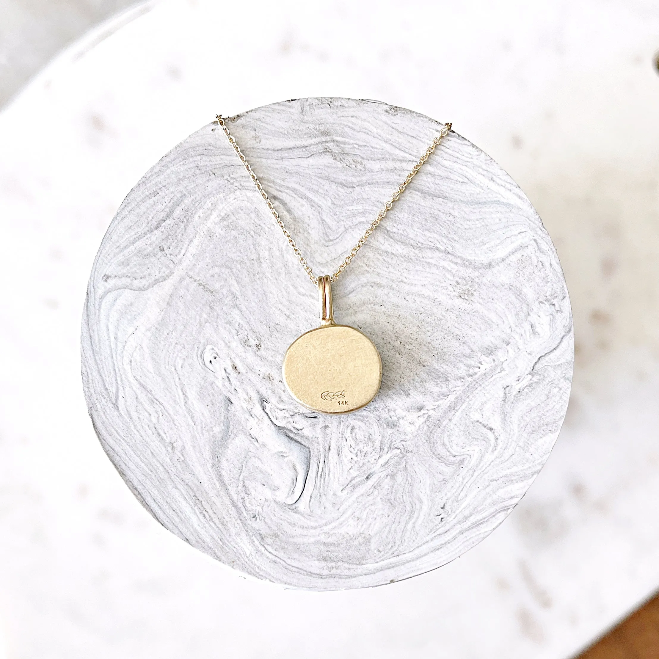 Feather Turquoise Pendant Necklace I