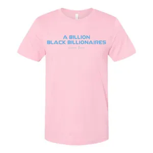 Forbes Black Tee in Pink/Baby Blue