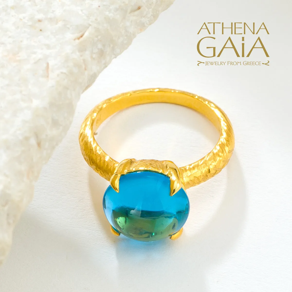 Four Seasons Winter Stone Ring