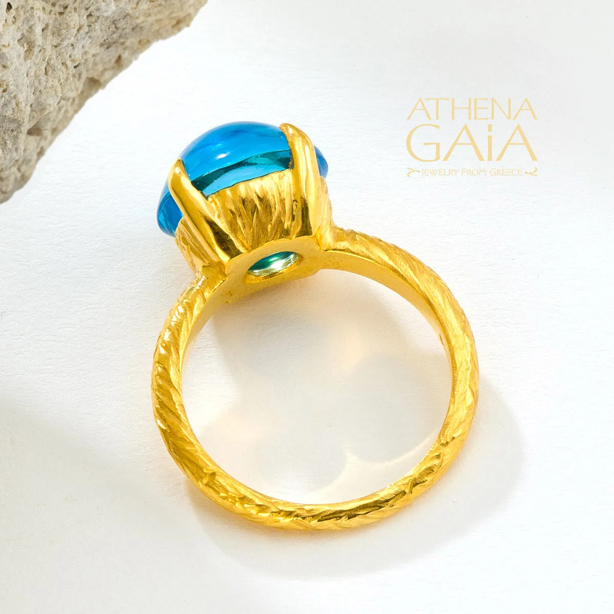 Four Seasons Winter Stone Ring