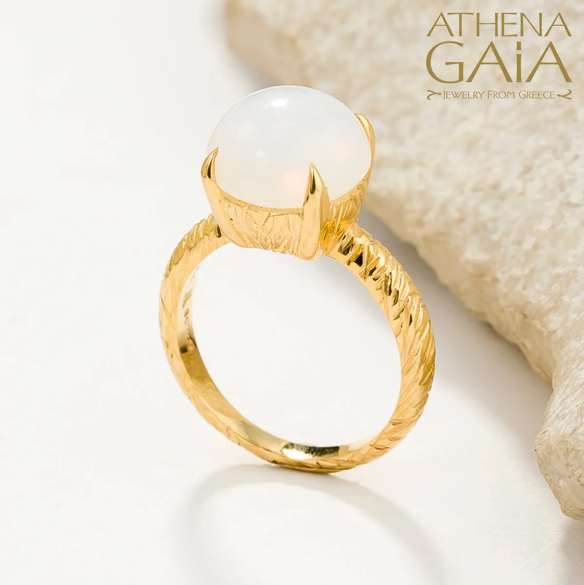 Four Seasons Winter Stone Ring
