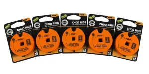 Fox Edge Armapoint stiff rig beaked Chod rigs x 3 25lb sz6 STD Barbles