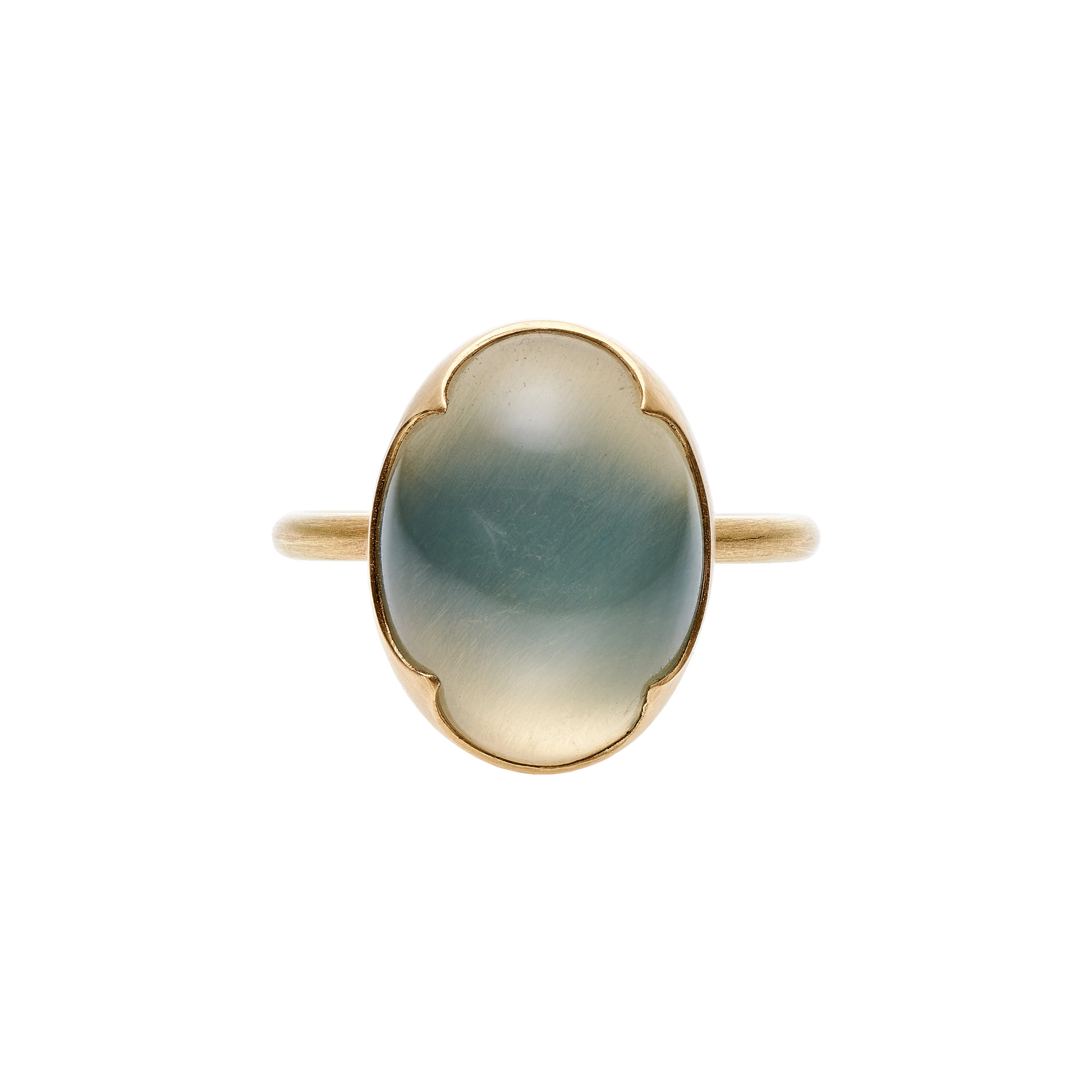 Gabriella Kiss 18k Oval Ceylon Moonstone Ring - 8.55ct