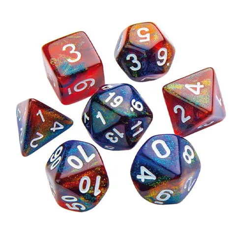 Gamegenic Galaxy Series - Mars - RPG Dice Set (7pcs)