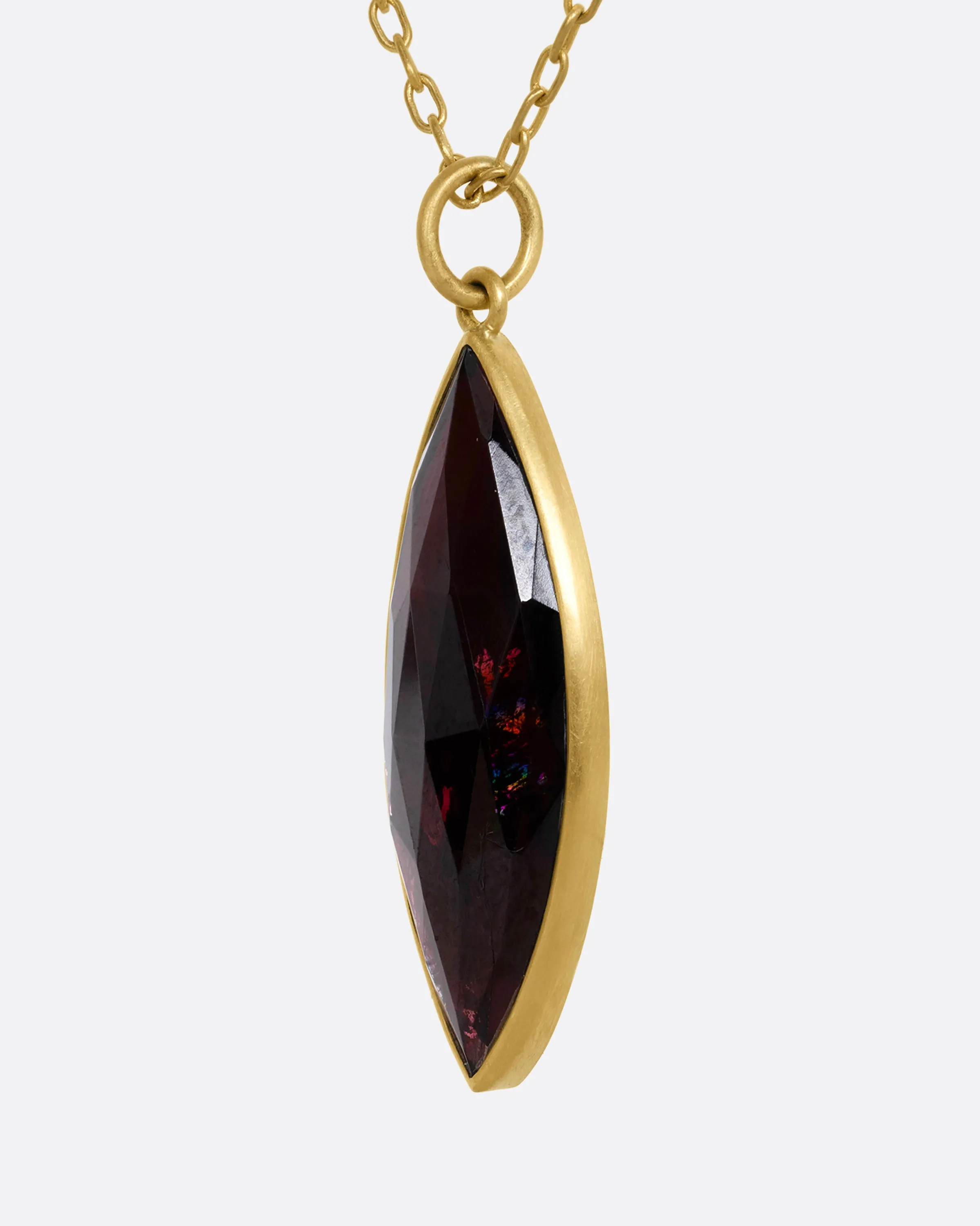 Garnet Pendant Necklace