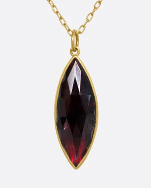 Garnet Pendant Necklace