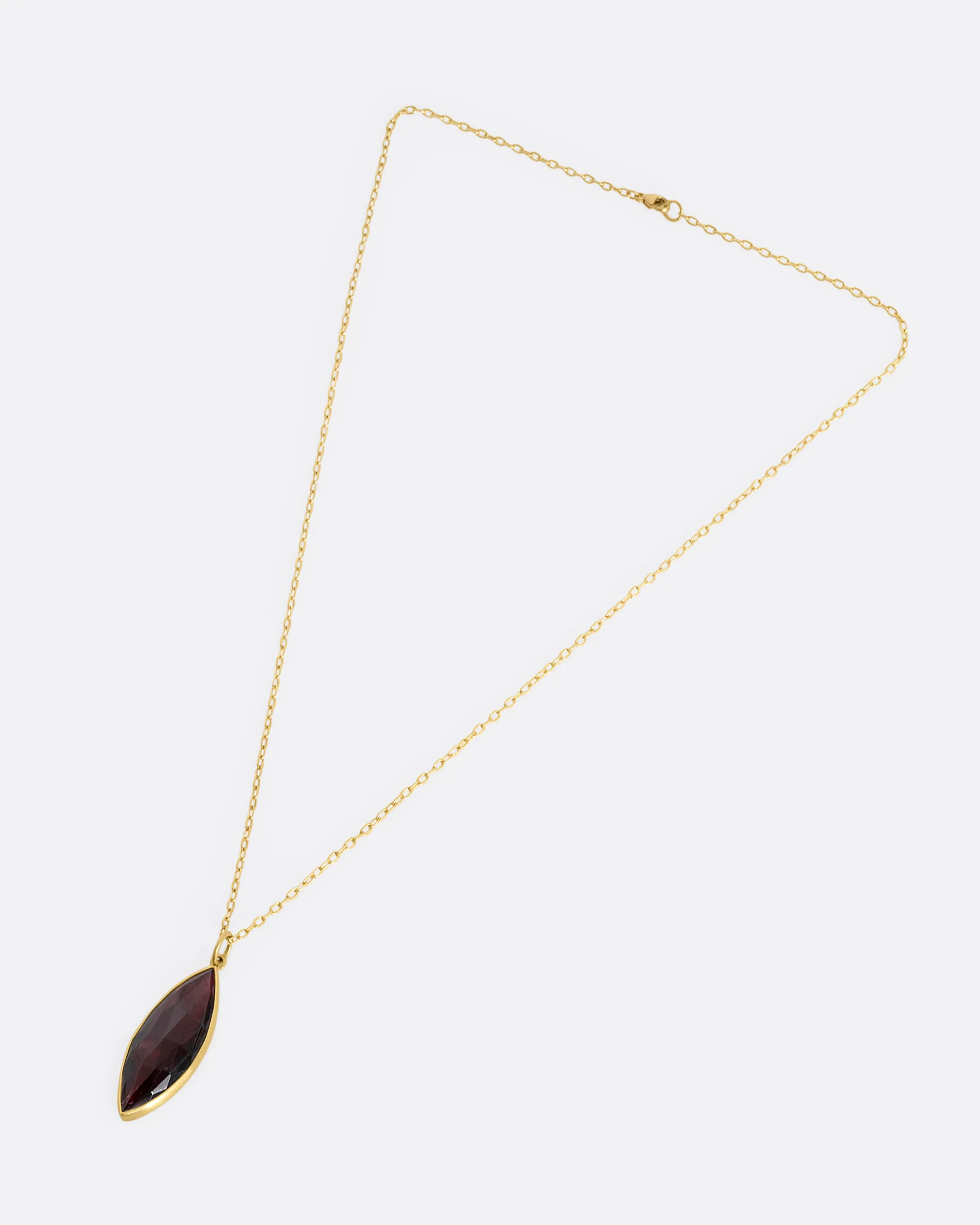 Garnet Pendant Necklace