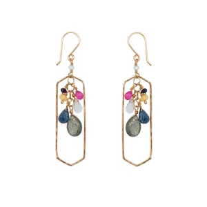 Geode Frame Earring