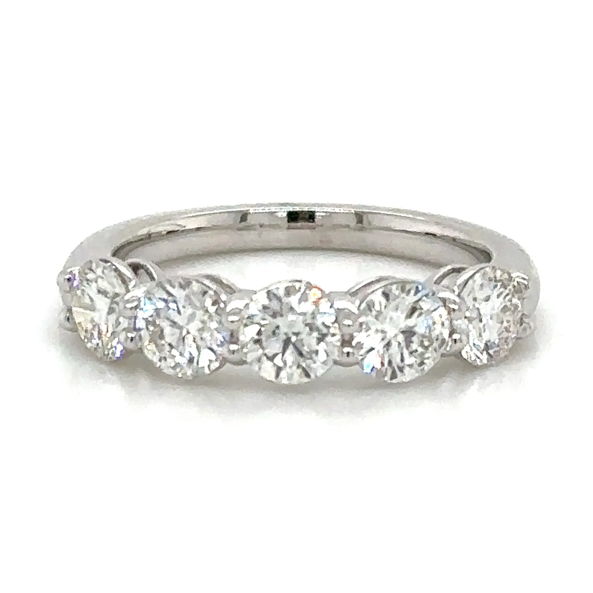 GIA Certified 1.51carat Five Stone Diamond Ring