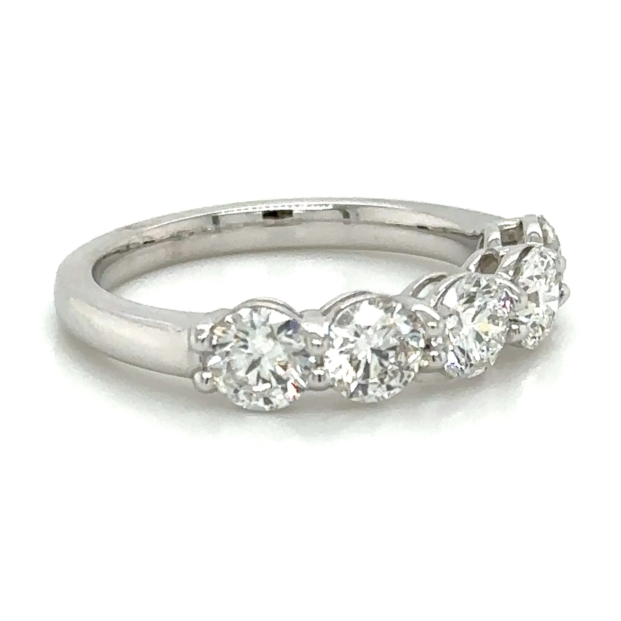 GIA Certified 1.51carat Five Stone Diamond Ring