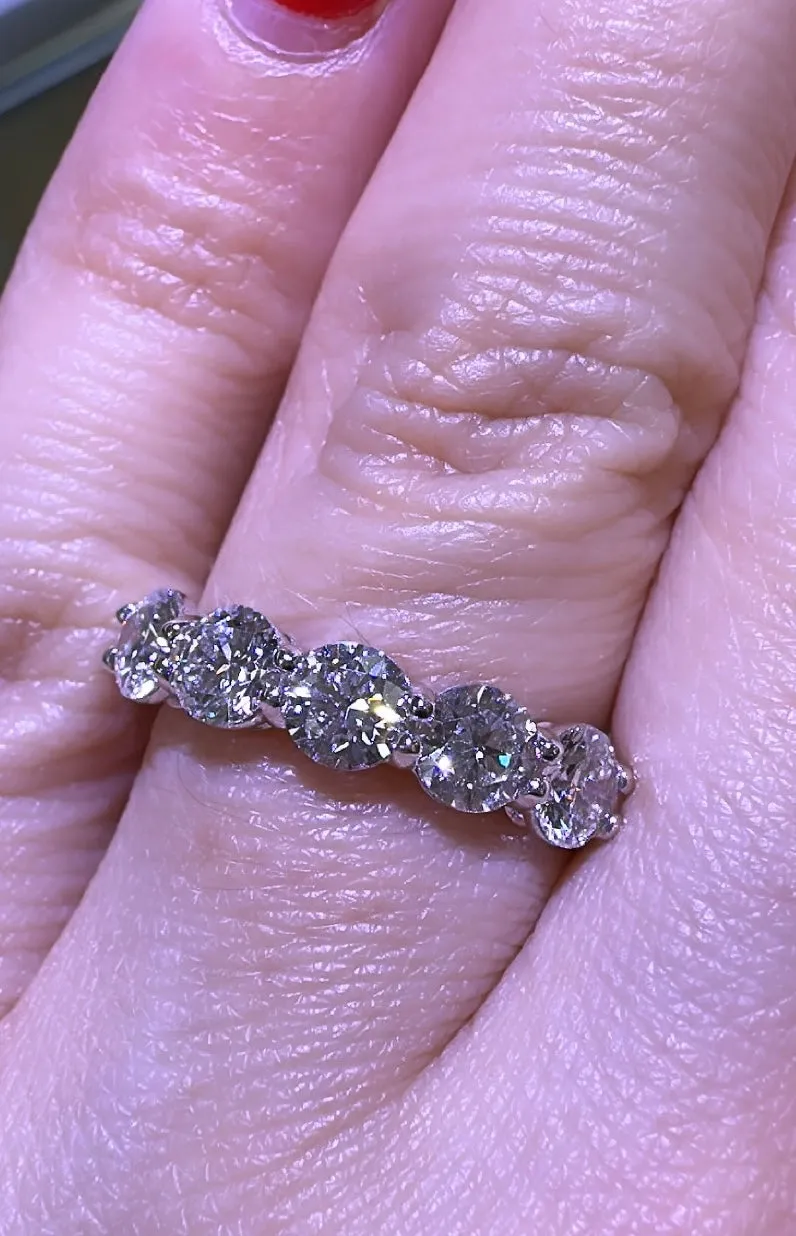 GIA Certified 1.51carat Five Stone Diamond Ring