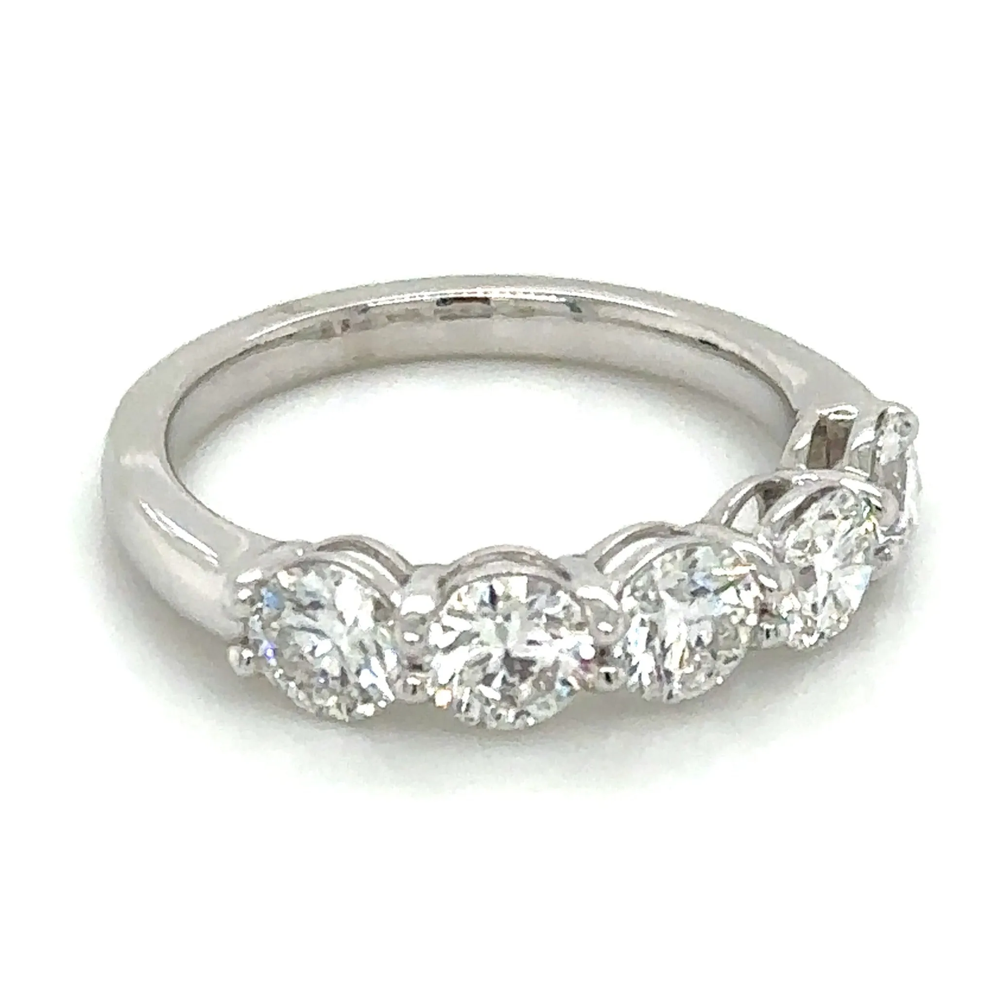 GIA Certified 1.51carat Five Stone Diamond Ring