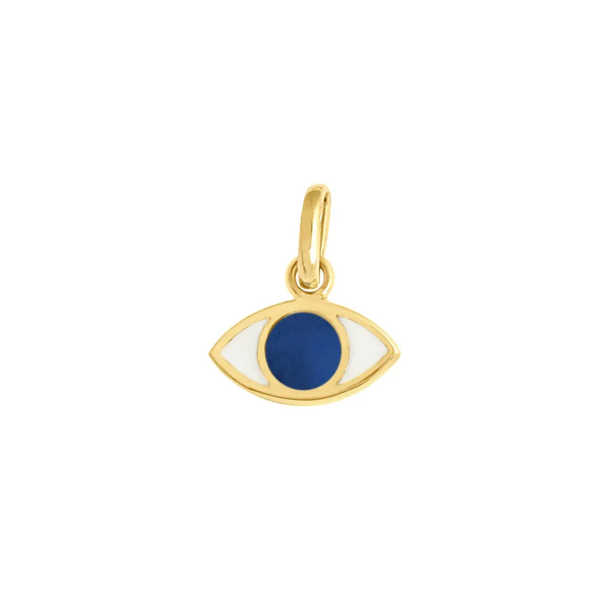 Gigi Clozeau Eye Lapis Resin Pendant Yellow Gold