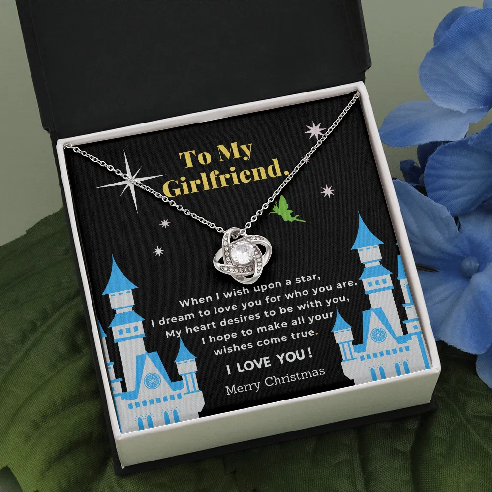 Girlfriend Love Knot Necklace-When I Wish Upon A Star