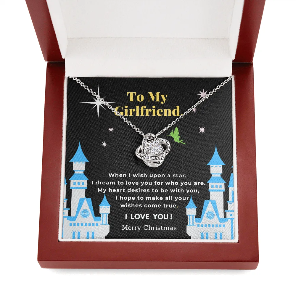 Girlfriend Love Knot Necklace-When I Wish Upon A Star