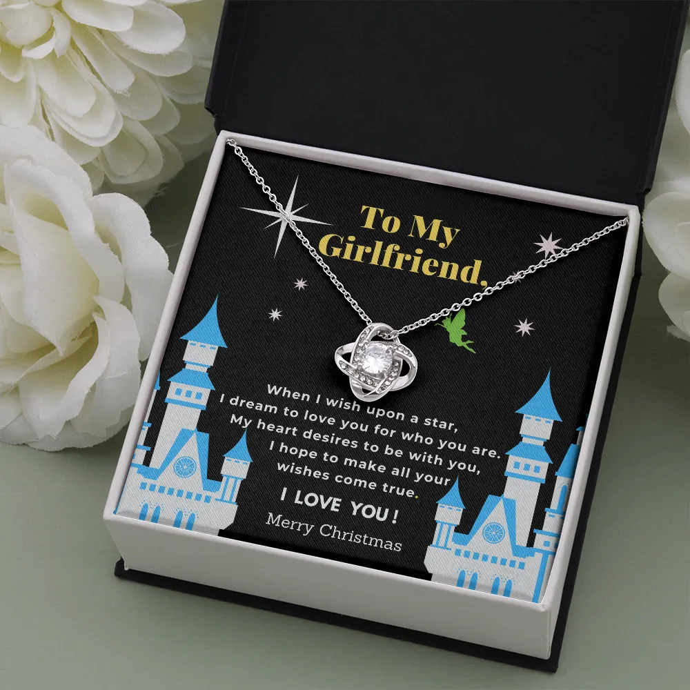 Girlfriend Love Knot Necklace-When I Wish Upon A Star