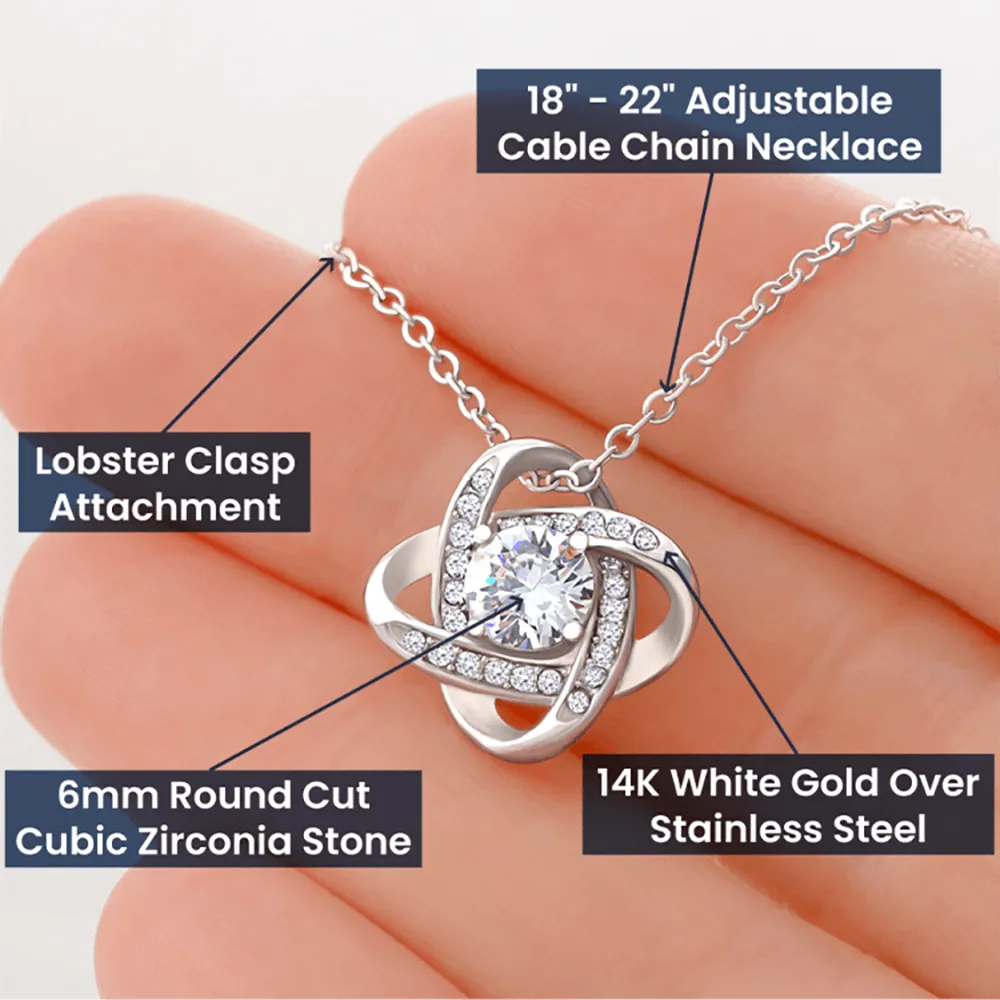 Girlfriend Love Knot Necklace-When I Wish Upon A Star