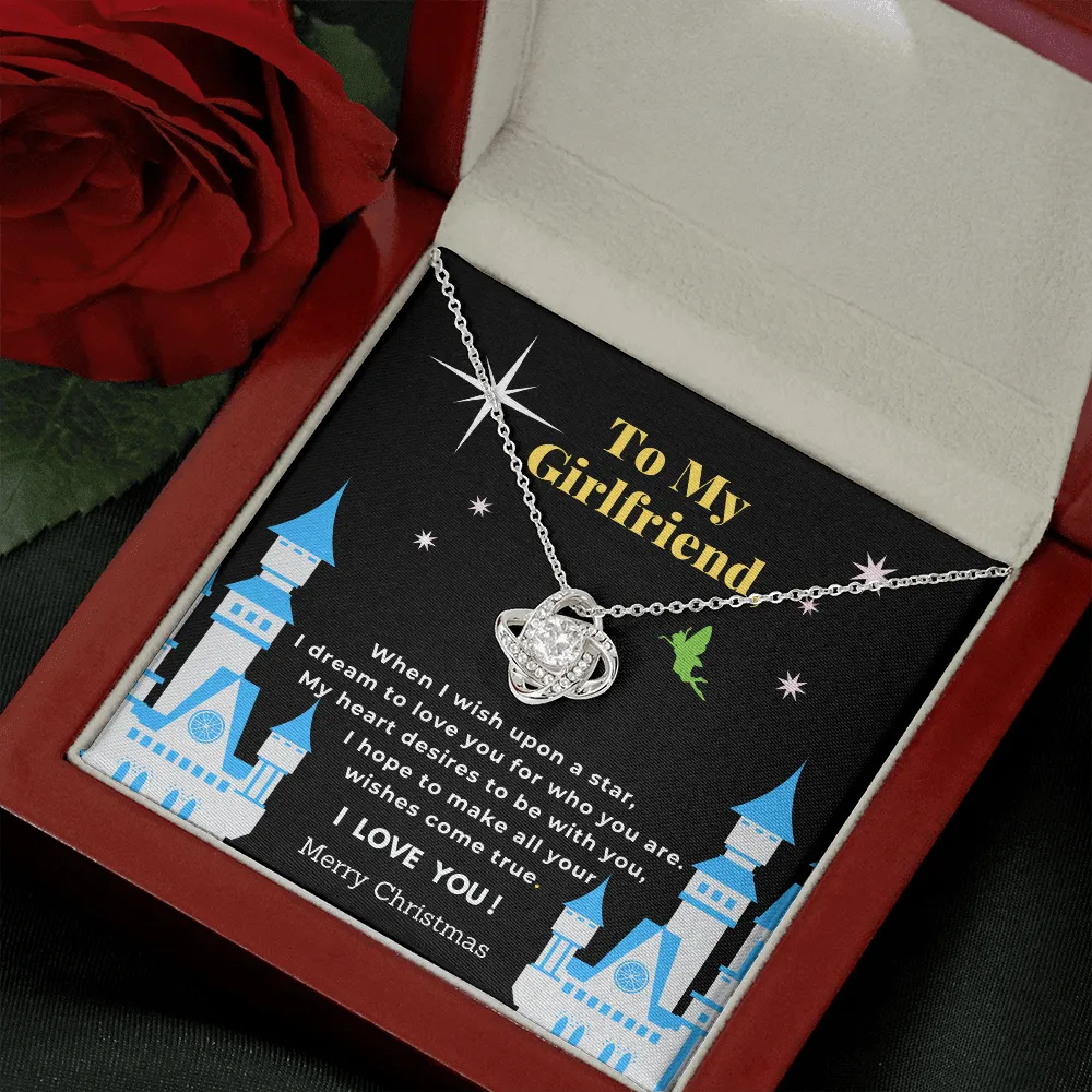 Girlfriend Love Knot Necklace-When I Wish Upon A Star